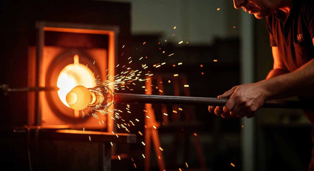 Glasbläser schaffen feurige Meisterwerke